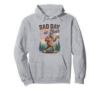 Its A Bad Day To Be A Beer 4th Of July Funny Beer Bigfoot Felpa con Cappuccio