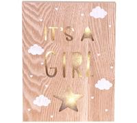 It's A Bambina LED Segno,Ragazzo Lit Up Segno Welcome Adventure Casa Arredamento