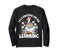 It's a Beautiful Day for Learning Teacher Back to School Maglia a Manica