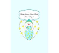 It's a Boy ! Baby Shower Guest Book : Cute Little Baby Boy surrounded by Sparkly Stars