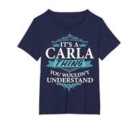 It's a Carla Thing You woulnot Understand V4 T-Shirt Maglietta, Donna Plus-Size, Navy, 4X