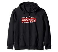 It's a Cooking Thing Chef Costume Restaurant Line Cook Chefs Felpa con Cappuccio