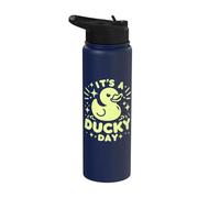 It's a Ducky Day Rubber Duck Stainless Steel Insulated Water Bottle