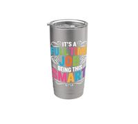 It's A Full Time Job Being This Smart Intelligente Bicchiere termico in acciaio inox doppia parete