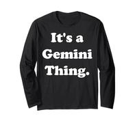 It's A Gemini Thing Zodiac Sign Maglia a Manica