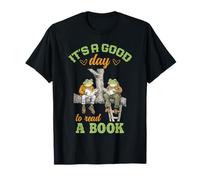 It's a Good Day to Read Frog Reading Quote for Book Lovers Maglietta
