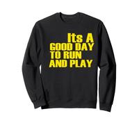 Its A Good Day to Run And Play PE Teacher Physical Education Felpa