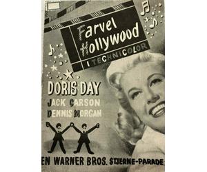 It's A Great Feeling Doris Day Dennis Morgan 1949 Vintage Old Danish Movie Pr...