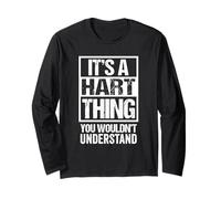 It's A Hart Thing You Wouldn't Understand Surname Last Name Maglia a Manica