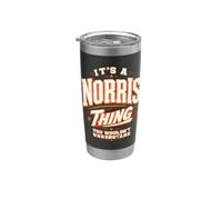 It's A Norris Thing You Wouldn't Understand Funny Family Name Bicchiere termico in acciaio inox doppia parete