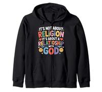 It's A Relationship with God Not Religion - Felpa con Cappuccio