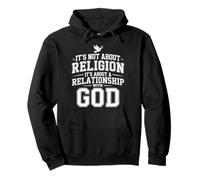 It's A Relationship with God Not Religion |- Felpa con Cappuccio