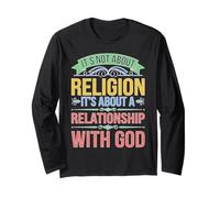 It's A Relationship With God Not Religion Maglia a Manica