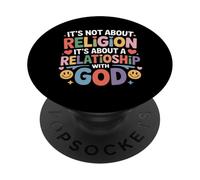It's A Relationship With God Not Religion - PopSockets PopGrip Adesivo
