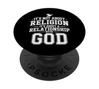 It's A Relationship With God Not Religion |- PopSockets PopGrip Adesivo