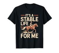 It's A Stable Life for Me Horse Trainer Riding Maglietta