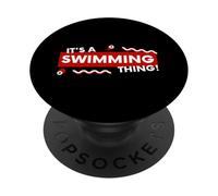 It's a Swimming PPool Thing Open Water Competitive Swimmers PopSockets PopGrip Adesivo