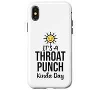Its a Throat Punch Kinda Day Funny Farewell Coworker Leaving Custodia per iPhone X/XS