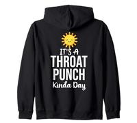 Its a Throat Punch Kinda Day Funny Farewell Coworker Leaving Felpa con Cappuccio