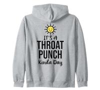 Its a Throat Punch Kinda Day Funny Farewell Coworker Leaving Felpa con Cappuccio