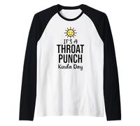 Its a Throat Punch Kinda Day Funny Farewell Coworker Leaving Maglia con Maniche Raglan