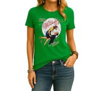 It's a Wonderful Live - Maglietta natalizia da donna, verde, M