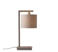 It's about RoMi Boston Lampada da tavolo, paralume lino chiaro/piede sabbia