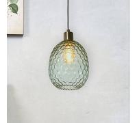 IT'S ABOUT ROMI Lampada a sospensione Venice, ovale, verde, vetro, E27 It's About Romi