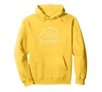 It's About The Journey Mountain Adventure Print Felpa con Cappuccio, Unisex per Adulti, Limone, L