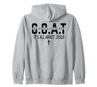 It's all About Jesus Make Heaven Crowded God Over all Things Felpa con Cappuccio