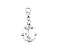 It's All About...You! Anchor Dangling Clip On Charm Bead Zipper Pullover by
