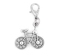It's All About...You! Bicycle Dangling Clip on Charm Zipper Pull by