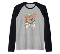 It's all Gravy Baby Divertente Festa del Ringraziamento Festa del Tacchino Maglia con Maniche Raglan