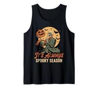 It's Always Spooky Season Skeleton Jack O Lantern Graphic Canotta