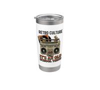 It's an Old School Thing Retro Boombox e vinile Bicchiere termico in acciaio inox doppia parete