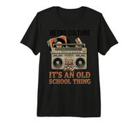It's an Old School Thing Retro Boombox e Vinile Maglietta Premium