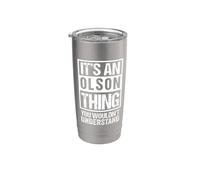 It's An Olson Thing You Wouldn't Understand Family Name Bicchiere termico in acciaio inox doppia parete
