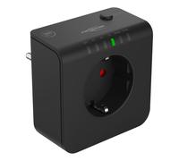 ANSMANN Timer, presa a risparmio energetico, presa timer compatta con conto alla rovescia, decorazione natalizia, senza consumo in standby, nero, 3680 W, per interni
