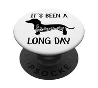 Its Been a Long Day Dachshund Funny Doxie Mom Dachshund Mama PopSockets PopGrip Adesivo