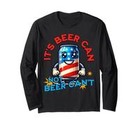 Its Beer Can Not Beer Cant Funny Party Drinking Joke Maglia a Manica