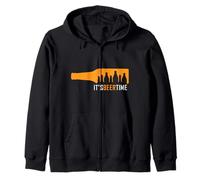 It's Beer Time Cool Beer Funny Drinking Beer Lover Felpa con Cappuccio