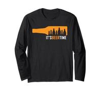 It's Beer Time Cool Beer Funny Drinking Beer Lover Maglia a Manica