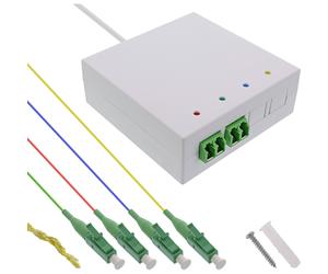 ITS Box di connessione FTTH preassemblato 4x LC/APC 9/125m 40m