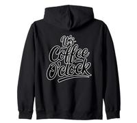 It's Coffee O'Clock Felpa con Cappuccio