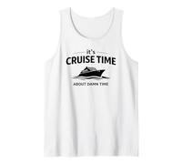 It's Cruise Time About Damn Time Funny Vacation Humor Citazione Canotta