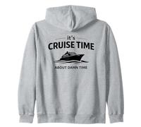 It's Cruise Time About Damn Time Funny Vacation Humor Citazione Felpa con Cappuccio