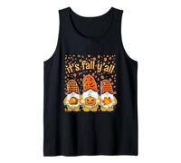 It's Fall Y'All Cute Gnomes Zucca Autunno Albero Foglie Autunno Canotta