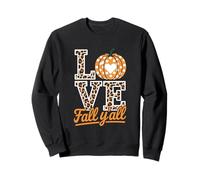Its Fall Y'all Fall Pumpkin Thanksgiving Autumn Halloween Felpa