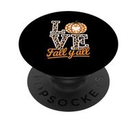 Its Fall Y'all Fall Pumpkin Thanksgiving Autumn Halloween PopSockets PopGrip Adesivo
