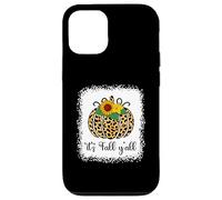 It's Fall Y'all Zucca Leopardo Stampa Ringraziamento Halloween Custodia per iPhone 12/12 Pro